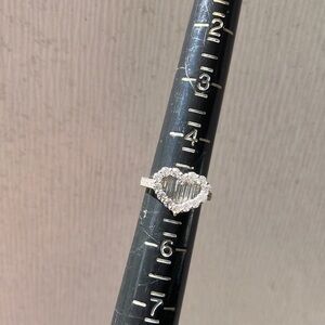 Elegant Sterling Cubic Ring